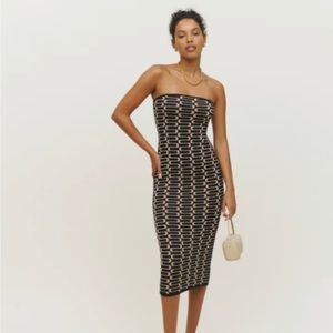 NWT Reformation Cianna Strapless Sweater Dress